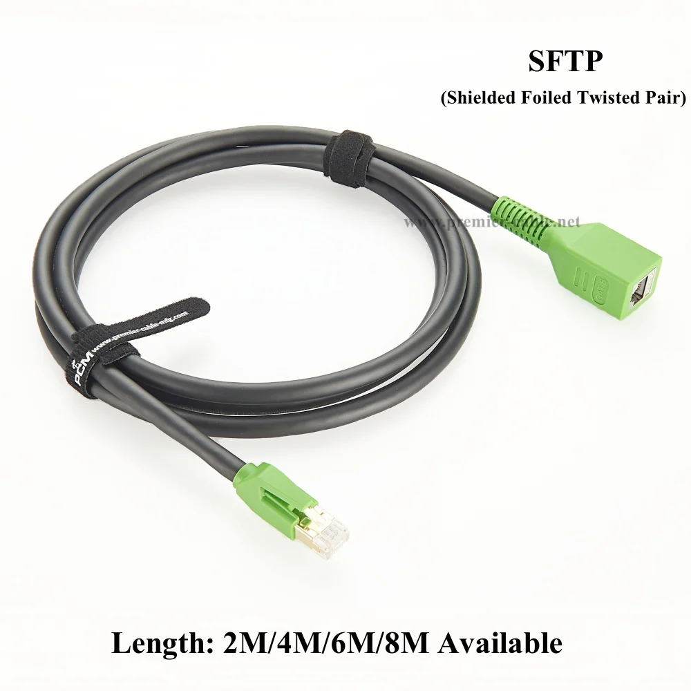 

CAT8 SFTP Ethernet Extension Cable RJ45 Shielded Male to Female LAN Patch Cord Extender Cable, 40Gbps 2000MHz RJ45 Network Cable