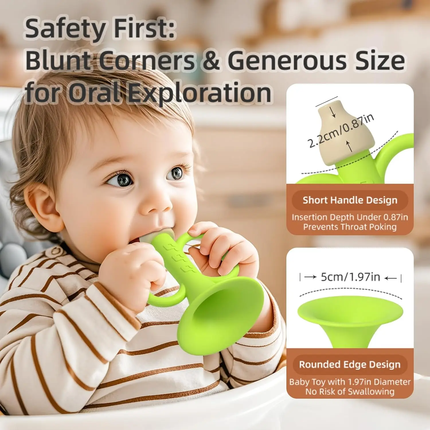 ของเล่นดนตรีเด็ก ของเล่นเสริมพัฒนาการเด็กเล็กตามแนวมอนเตสซอรี่ เครื่องดนตรีหลากสีสัน เกมดนตรีสำหรับเด็ก ทรัมเป็ต สีสุ่ม น่ารัก