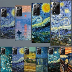 Vincent Van Gogh Starry Sky Oil Painting TPU Case dla Samsung A55 A35 A25 A15 A05S Note 20 Ultra 10 Lite 9 8 M52 M51 M32 M31 M