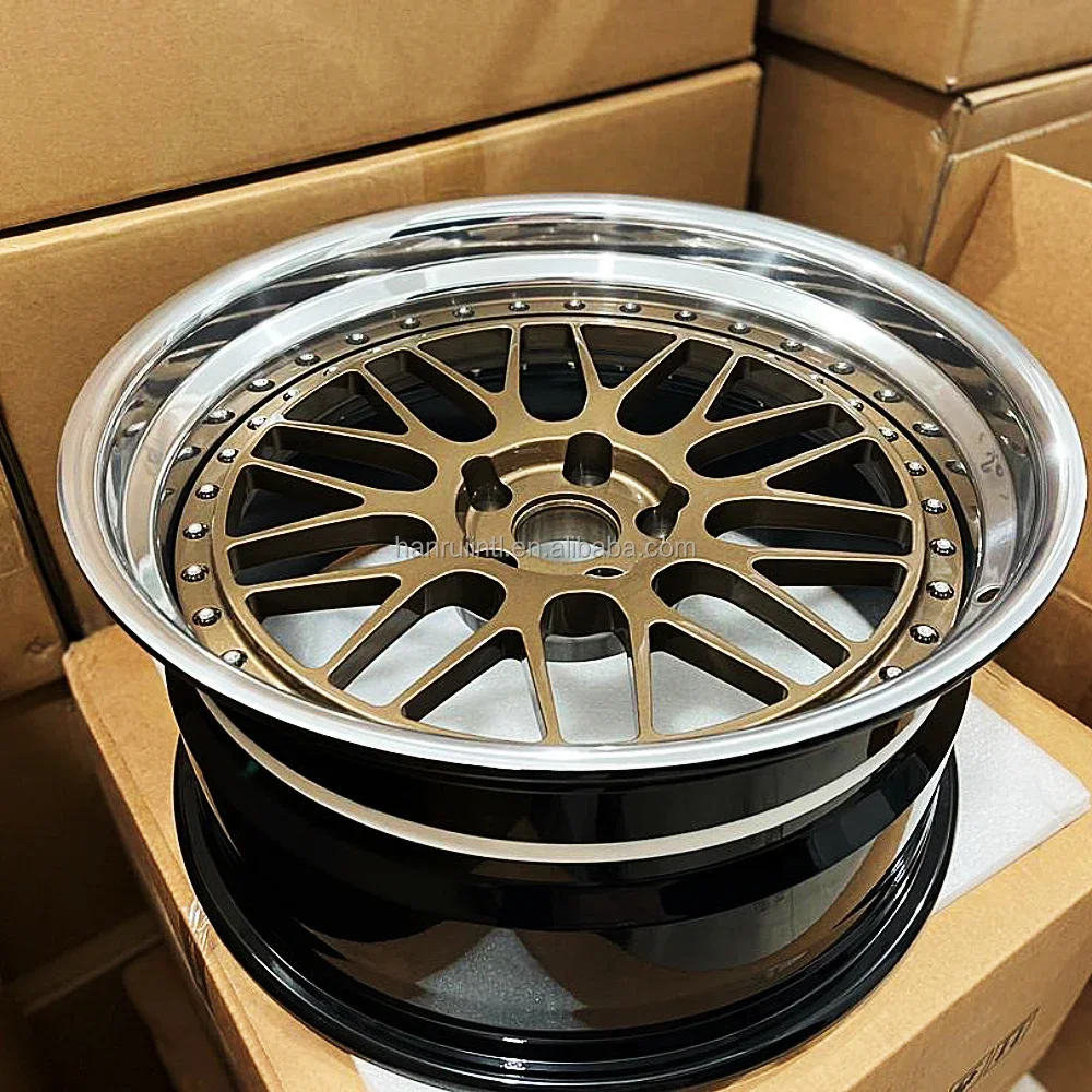 3 piece wheels forged deep dish concave rims 20 inch 5X120 5X130 for bmw porsche