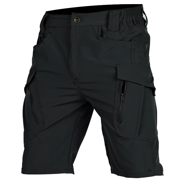TRVLWEGO Herren Taktische Cargo-Shorts Schnelltrocknende Wander- und Arbeitshosen mit Mehreren Taschen Freizeit-Reise-Anglerhosen – Detail 15