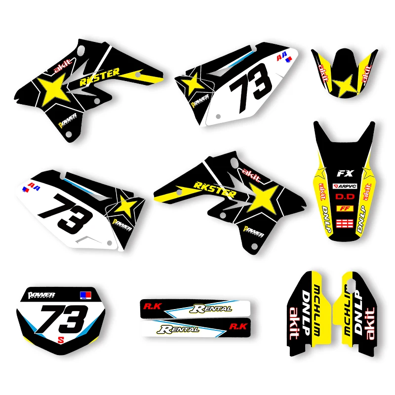 

Наклейка на мотоцикл Sawrain, набор наклеек с графикой команды для SUZUKI 2007 2008 2009, RMZ250 007