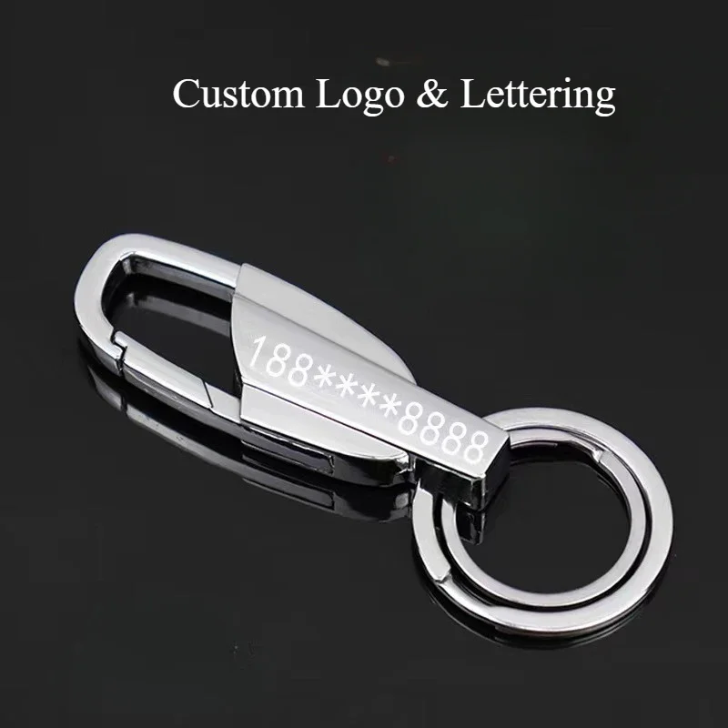 Custom Metal Knife Anti-lost Keychain Personalized DIY Lettering Name Multi-Functional Bottle Opener Car Keyring Accessories