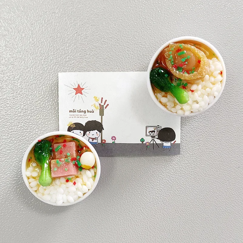 Bionic Food Fridge Magnet 3d Creative Simulation Food Cute Refrigerator Magnetic Stickers Photo Magnetic Sticker Decoration Gift