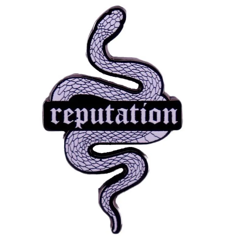 Snake Reputation Enamel Pin Singer T.S Music Album 90's Country Metal Brooch Badge Fashion Jewellery Accessory Gifts