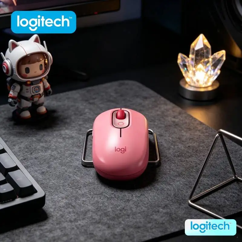 Wireless Logitech M350 POP Mouse 10m Stable Range Quiet Click for Dell XPS 13 and XPS 15 Laptop Series Compatibility