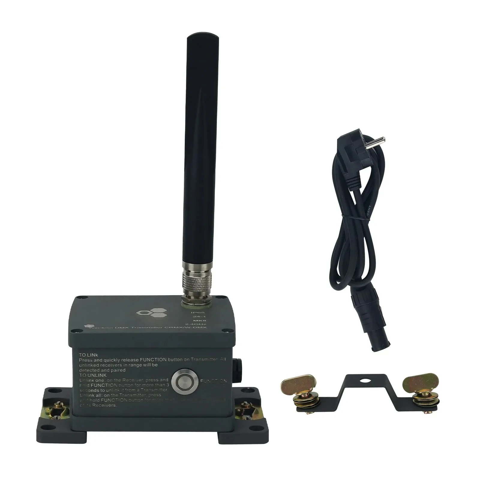 100MW 500-meter Waterproof Wireless DMX512 Transmitter DMX Wireless Transmitter for Stage Lighting