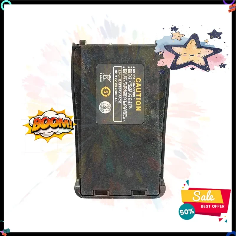 SWZY For Baofeng Walkie Talkie BF-888S Li-ion Battery New Upgraded Support Type-C Charging 1500mAh 3.7V Replacement Battery BL-1