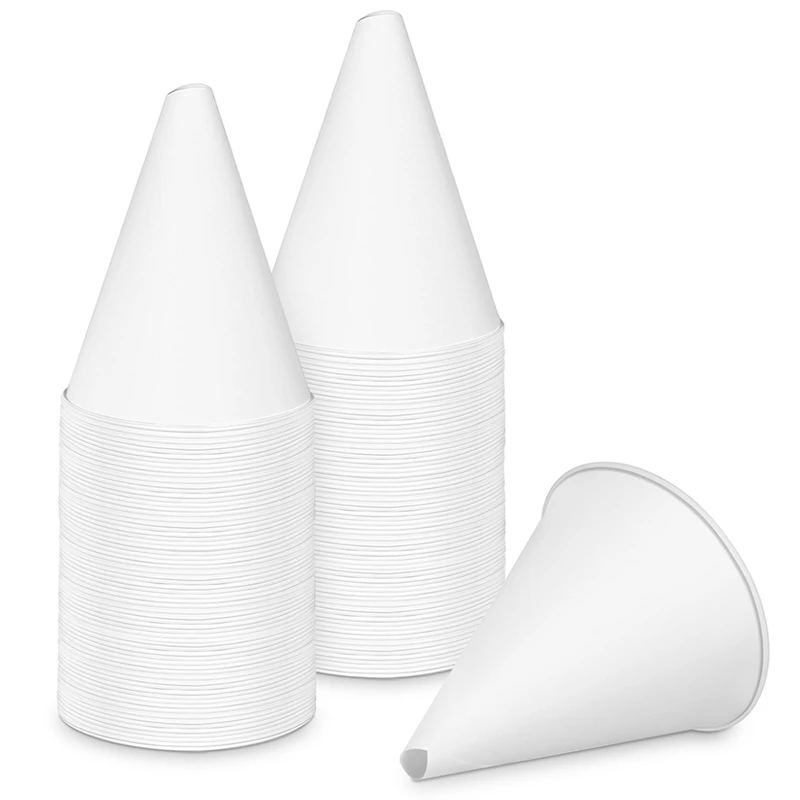 50 Pcs Paper Funnels For Motor Oil 6 Oz Engine Oil Funnel Paper Cone Funnel For Gas,Dispensers Or Kitchen Filling Bottle