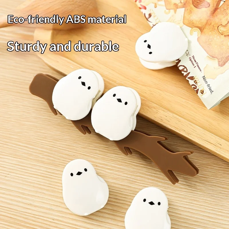 Cute Bird Magnetic Sealing Clip for Food Plastic Bags, Freshness Preservation Clip, Milk Powder Sealing Strip Snack Sealing Clip view 4