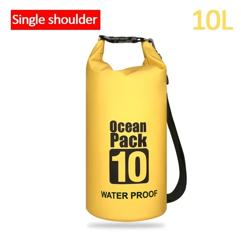 Droge PVC waterdichte tassen voor dames en heren, 2L/5L/10L/20L/30L, outdoor zwememmertassen, raftassen