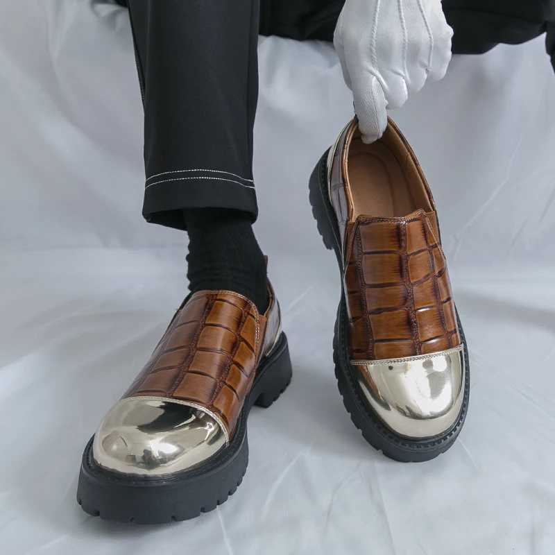 

Мужская обувь, лоферы, повседневная модная модельная обувь без шнуровки, мужские туфли