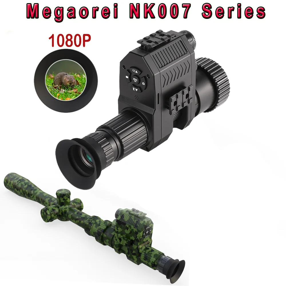 

Megaorei NK007plus 200-400M Monocular 1080P Digital Night Vision Scope Infrared Camcorder with 4x Zoom for Outdoor Hunting