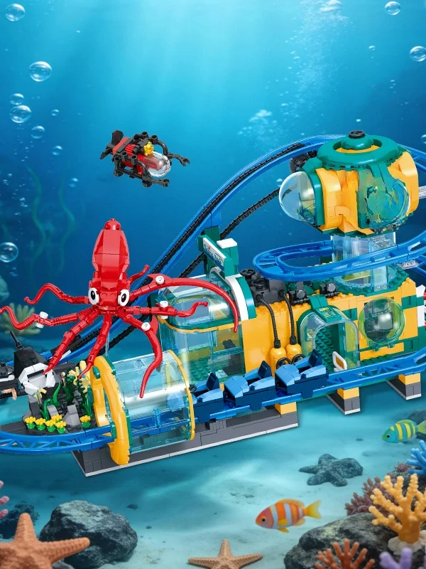 jj9251-blocchi-di-costruzione-sottomarino-subacqueo-giocattolo-educativo-puzzle-di-intelligenza-blocchi-a-incastro-set-da-gioco-per-bambini