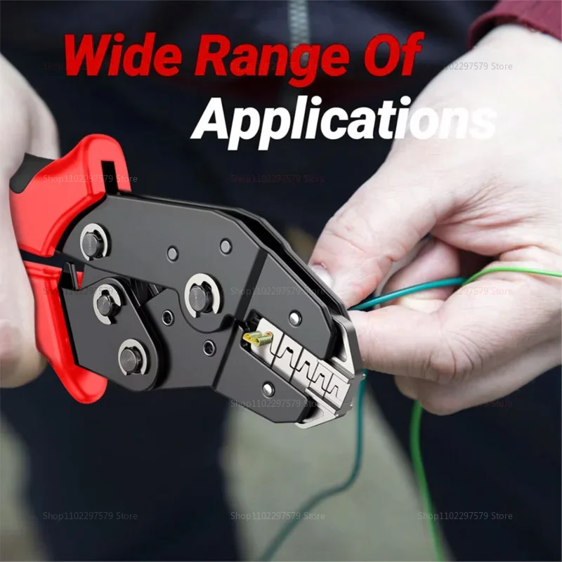 Open Barrel Crimping Tool SN-58B for 23-16 AWG 0.25-1.5mm² Pins EPC PCIe SATA Connectors Ideal for Electrical Wiring Crimping