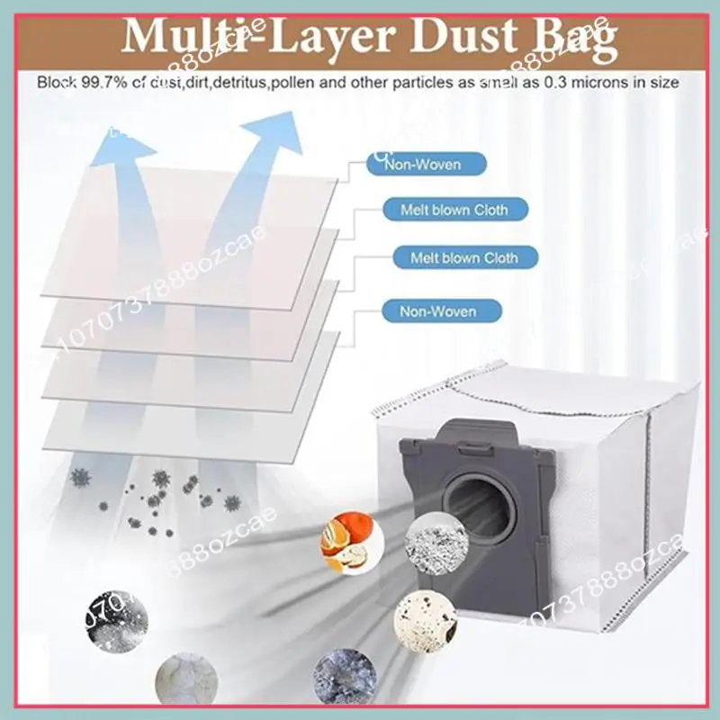 A26P สําหรับ Dreame X40 Ultra/L40 Ultra Part MOVA P50 Pro Ultra/P10 Pro Ultra เปลี่ยนชิ้นส่วนแปรงกรอง Mop ผ้าฝุ่นกระเป๋า