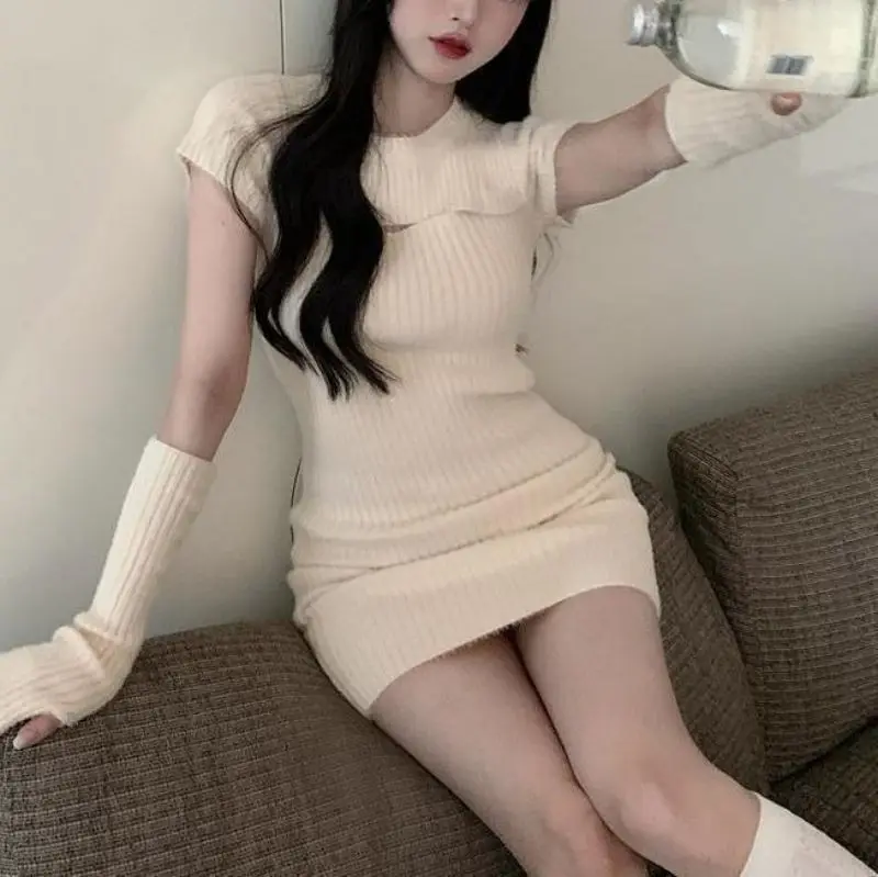 Dresses Womens Dress Elegant For Party Autumn Modal Ditsy Cropped Smocking Tied Waist A-Line Picnic Mori Girl Artistic Pastoral