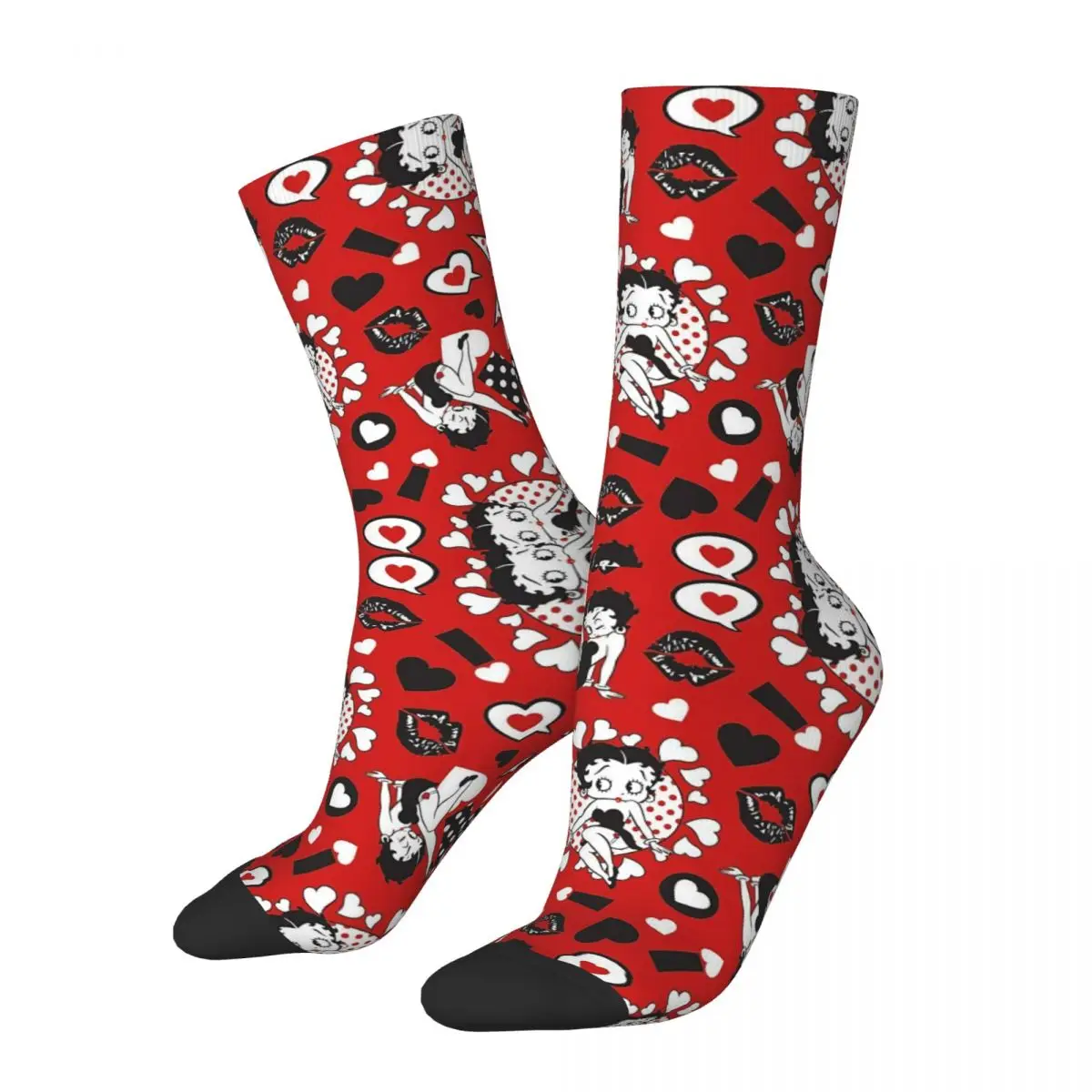 

B-Betty Pattern Socks Men Women Casual Cartoon Girl Socks Harajuku Spring Summer Autumn Winter Socks Gift