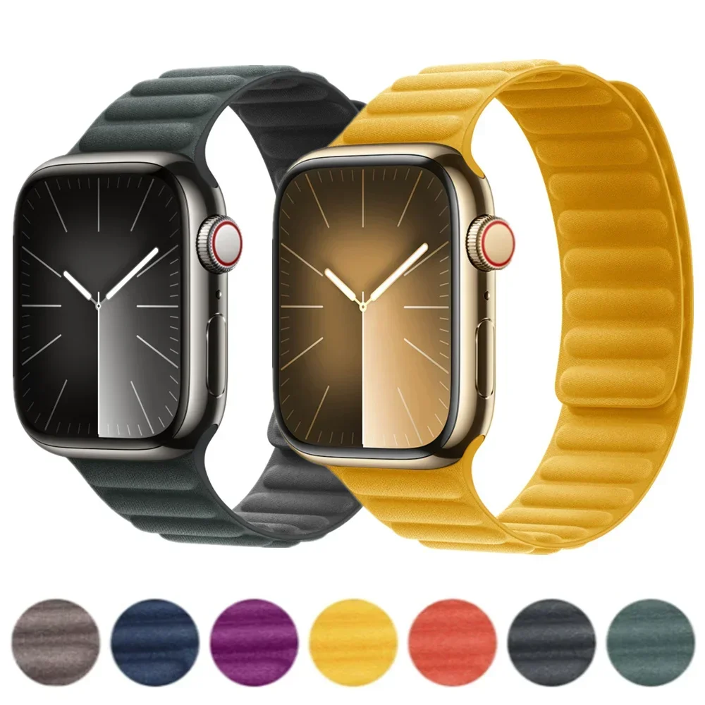 

weave twill Watch Strap for Apple Watch Band 49mm 45mm 41mm 44mm 40mm Magnetic Loop Link Bracelet iWatch Ultar 8 7 6 SE 5 4 3