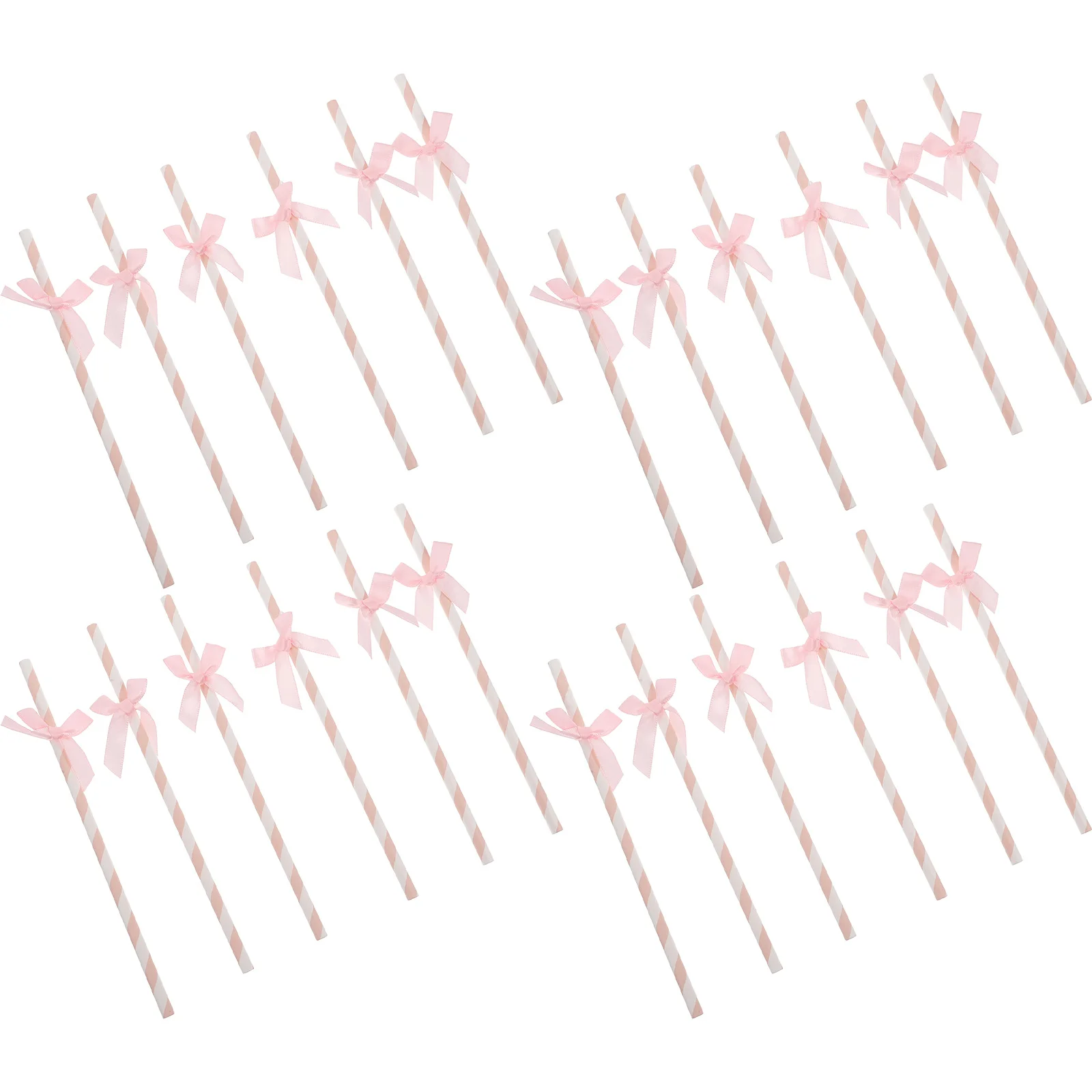

30Pcs Colorful Bowknot Paper Straws Creative Birthday Cake Decorative Straws Party Supplies for Weddings Graduations Showers