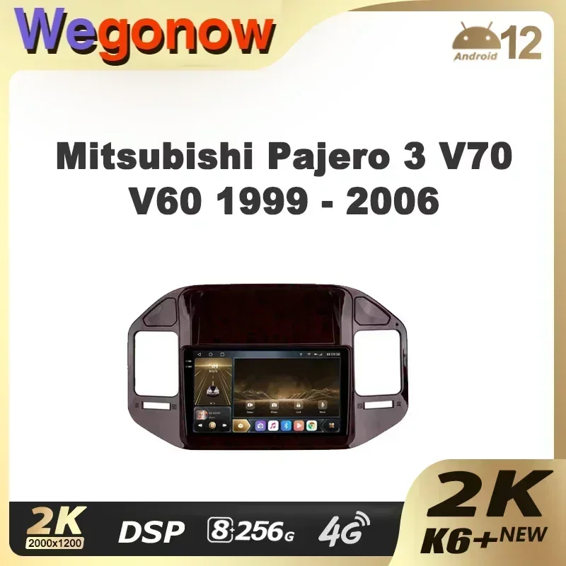 Ownice K6+ 2K for Mitsubishi Pajero 3 V70 V60 1999 - 2006 Car Radio Multimedia Video Player Navi Stereo GPS Android 12 No 2 Din