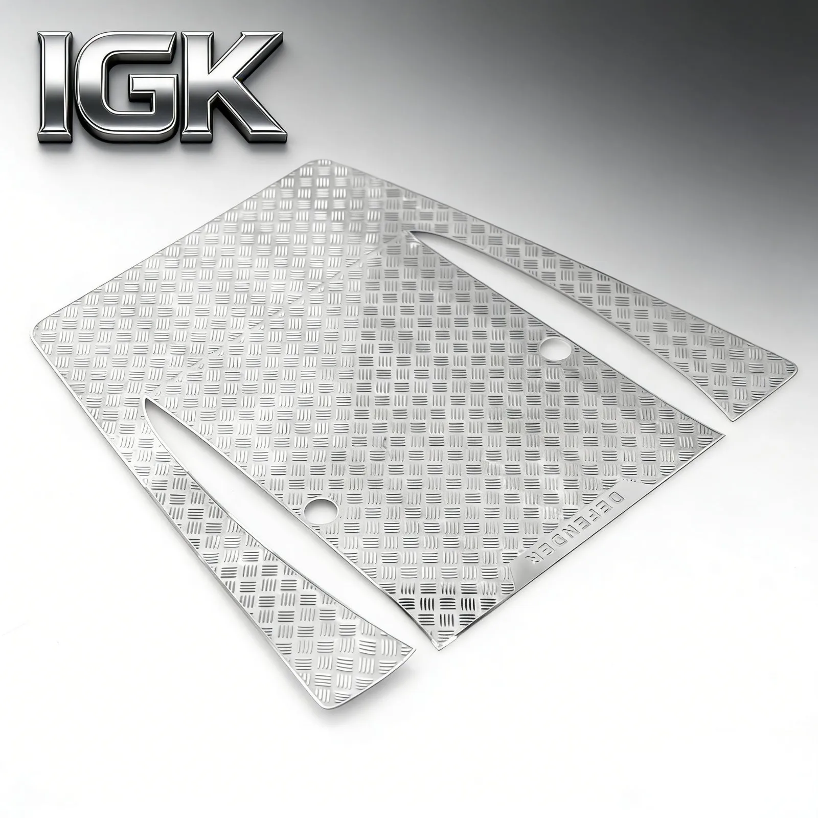 Metal Hood Anti-Skid Plate - Decorative Trim for 1/10 Traxxas TRX4 Land Rover Defender RC Car