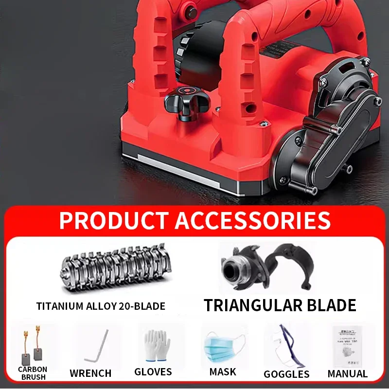 Wall Scraper Dust-Free Wall Removal Tool Concrete Renovation Putty Scraper Cement Grinder Rough Planer for Renovation