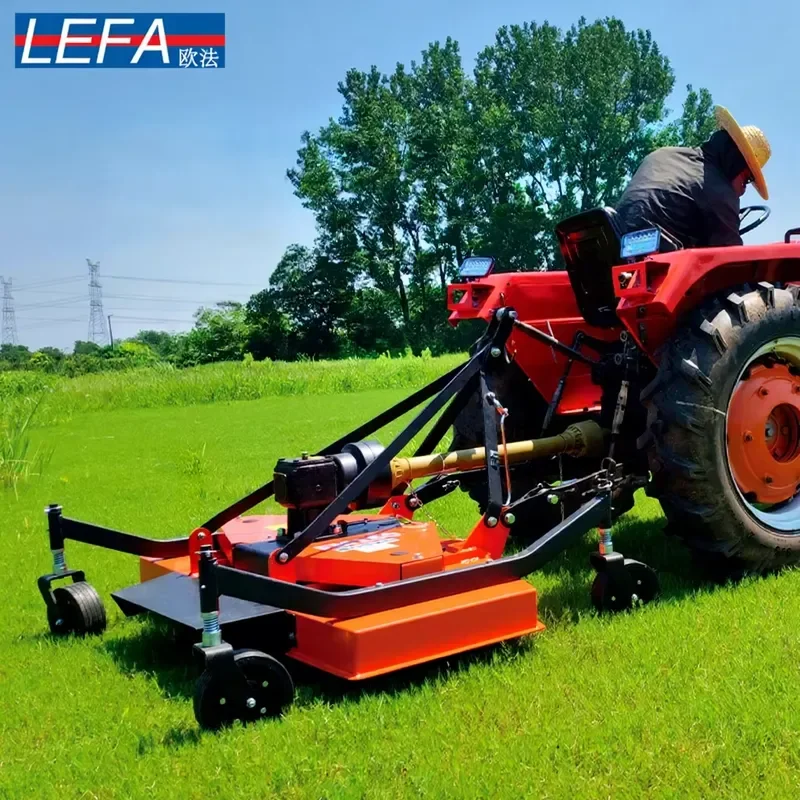2026Hot Lefa 3 Point Flail Mower for Excavator & Tractor (15-45HP) Cutting Grass with Gearbox for Manufacturing Plant