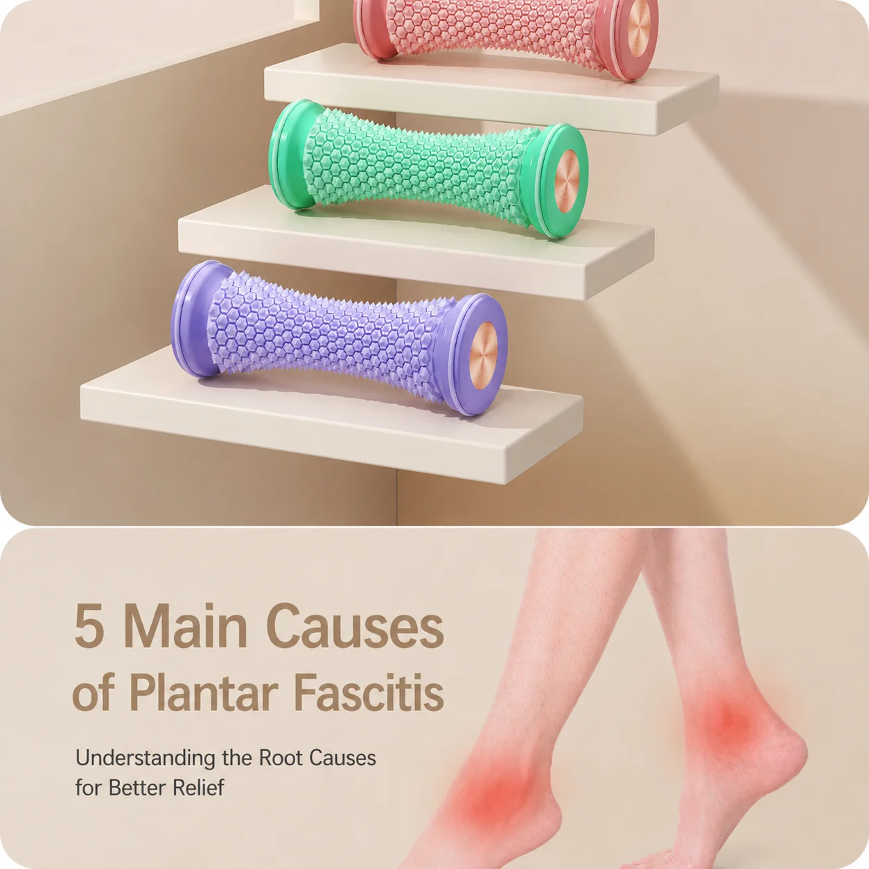 Voet massage roller voor fascia en spierontspanning_voghion.com