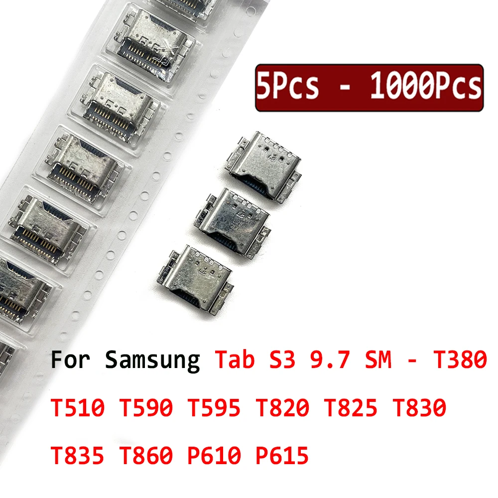 

5Pcs-1000Pcs,For Samsung Tab S3 9.7 SM T820 T825 T510 T830 T835 T860 T590 T595 P610 P615 Micro USB Connector Charging Port Jack