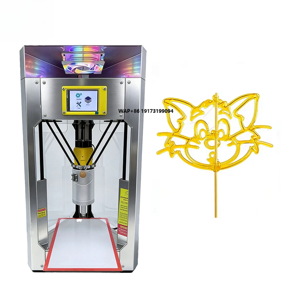 

New TIANGONGZHU 3D Candy Printer USB High Efficiency Easy Operation Food Grade for Party Events Street Vending Small Business