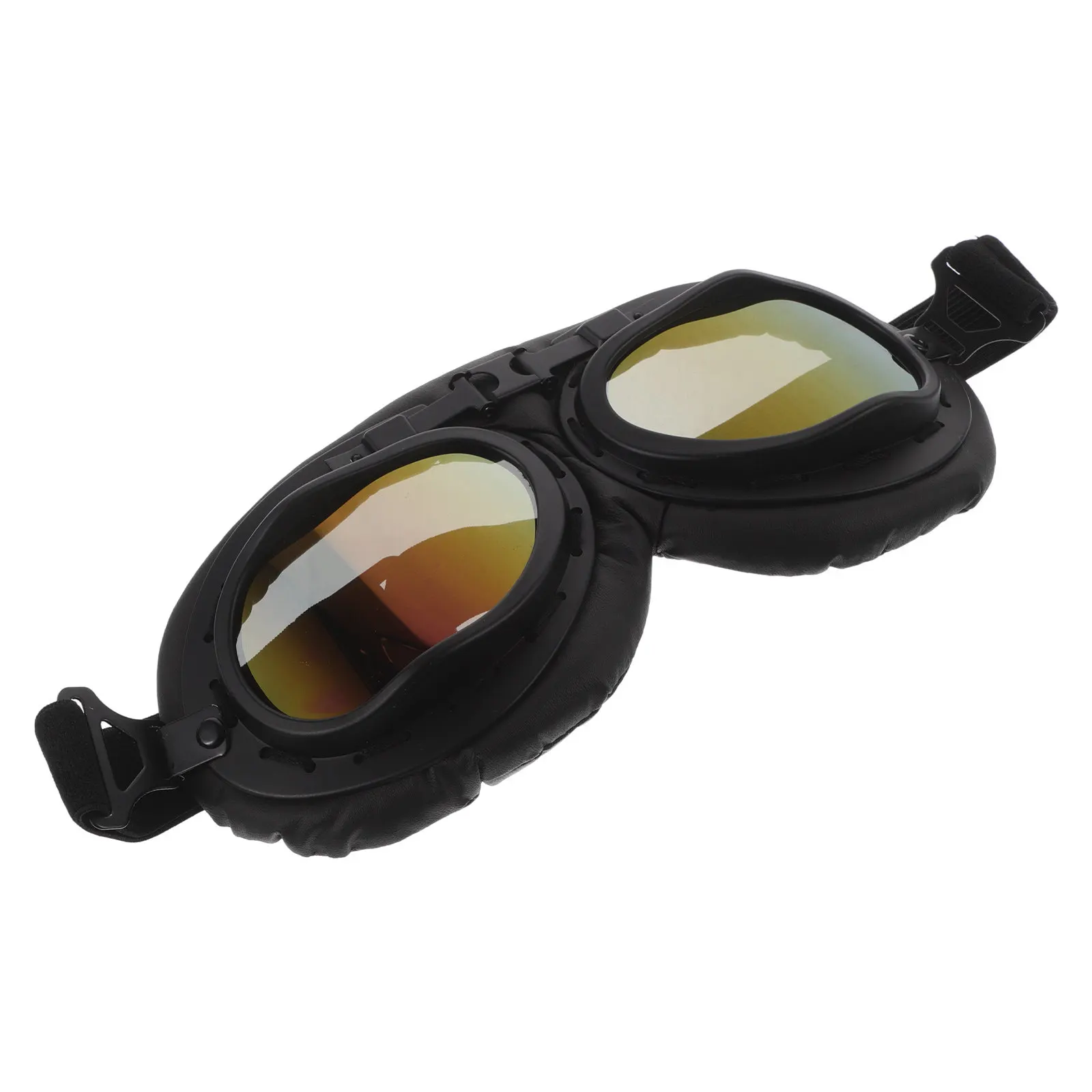

Vintage Motorcycle Goggles Retro Design Windproof Pc Lenses for Riding Cycling Dirt Bike Motorbike Sand Wind Night Winter Adult