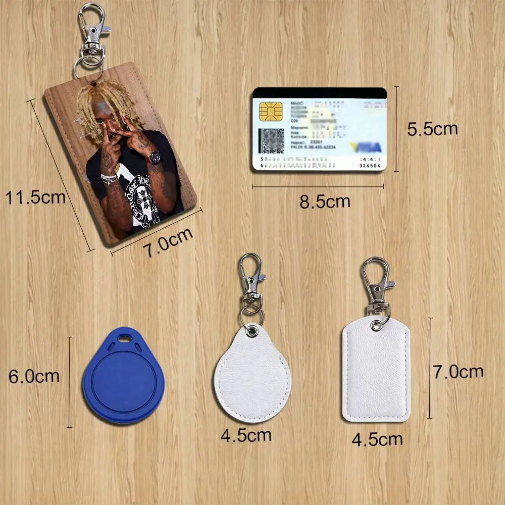 What You Saying Lil Uzi Vert Card Holder Keychain Key Ring Door Lock Access Protective Case For Security Gift