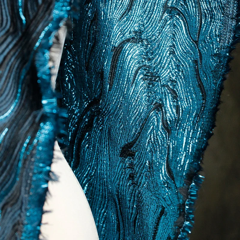 

Island Vein Texture Irregular Original Fabric Modification DIY Stage Style Bag Clothing Designer Cloth