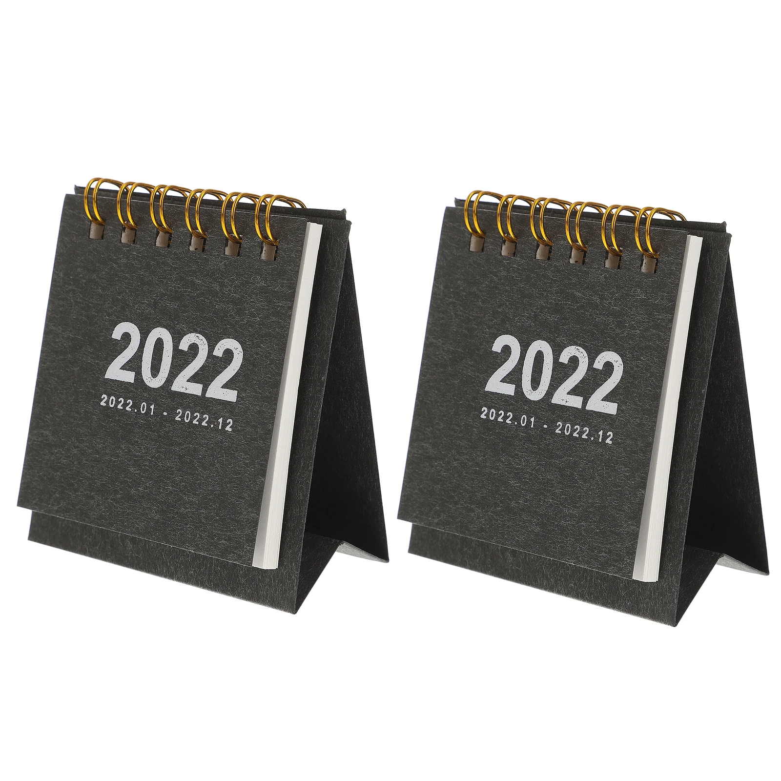 

2 PCS Note Calendar Desktop Memo Home Decorative Paper Student Calendars Supplies