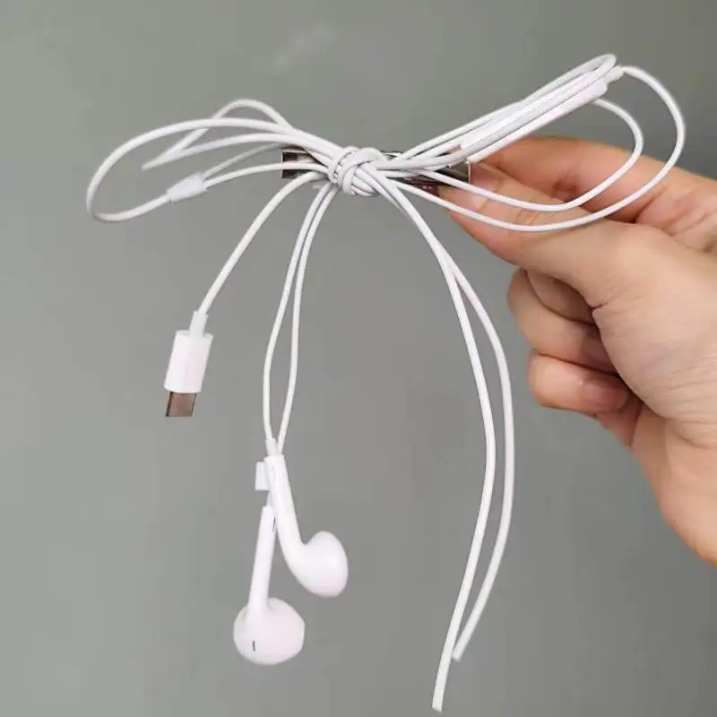 Y2K Bow Hair Clip Earphone Style Colorful Hairpin Fashion Accessory For Women Girls Party Gift