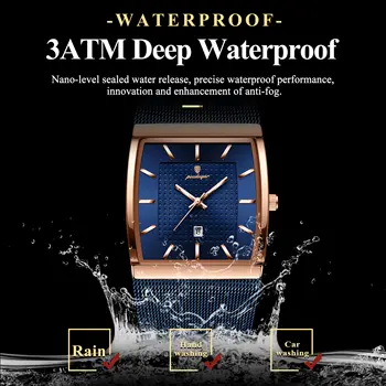 10 best sales ساعات رجالية مستطيلة الشكل - №2