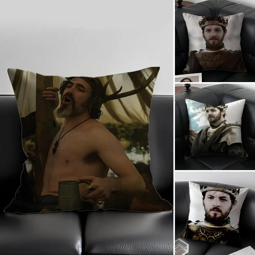 R-Renly Baratheon Cushion Cover Pillow Case Soft Friendly Fabric & Concealed Zipper
