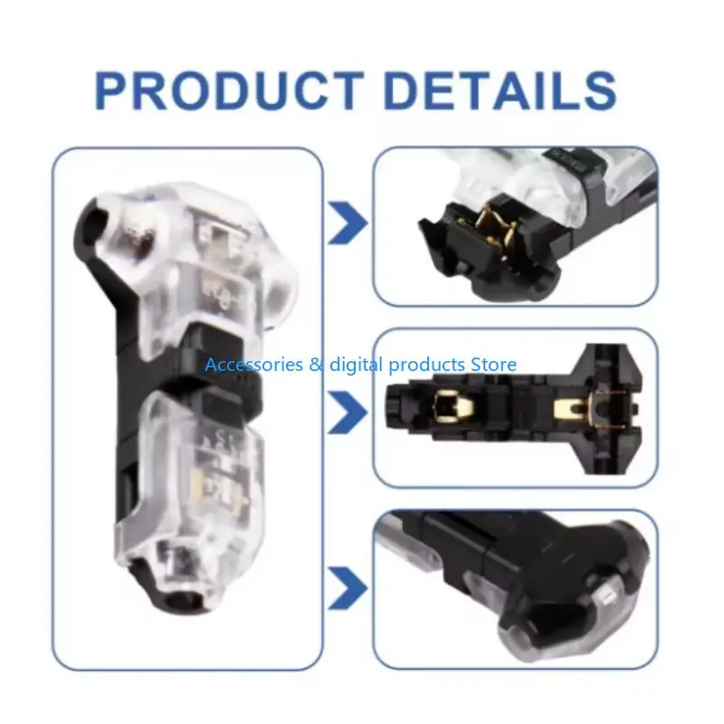 77JD 10Pcs 2Pin Car Pluggable Wire Connectors Auto Truck Motorcycle Quick Splices Elect