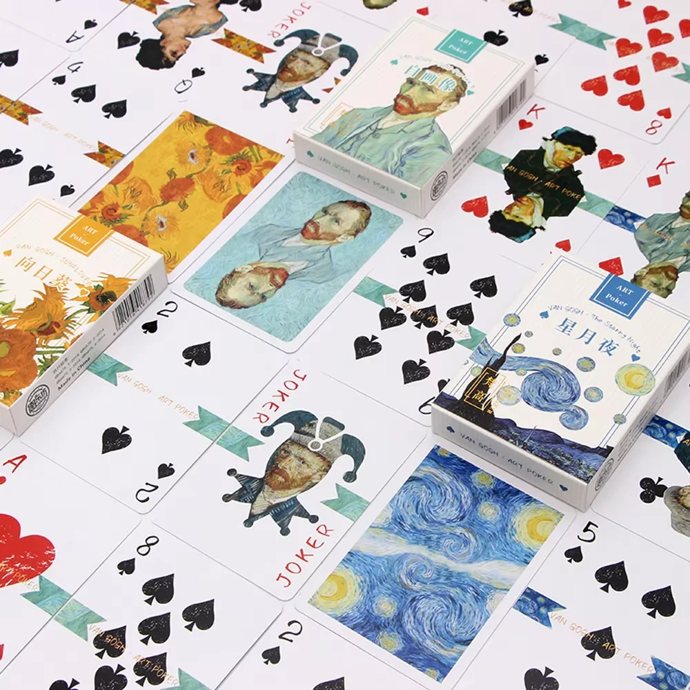 Carte da gioco artistiche premium Mazzo di carte impermeabili da poker classico vintage per feste, riunioni e collezioni
