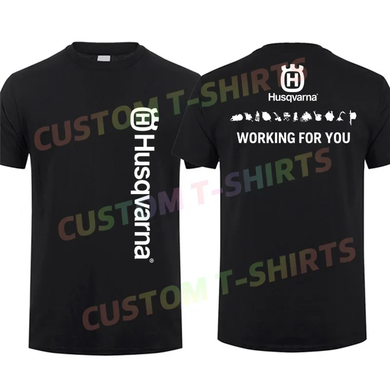 

2024 Summer 100% Cotton Men T Shirt Casual H-Husqvarnas Factory Racing Motocross T-shirt Graphic Short Sleeves S-3XL Cool Tee
