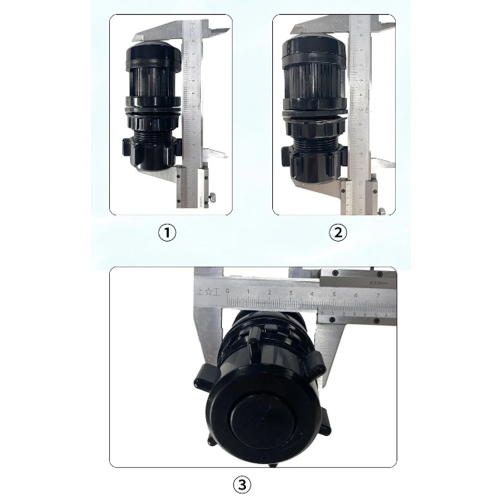 1.5 ABS Drain Valve for Sand Filter Tanks Compatible with 32mm Mounting Holes Used in For Pool and Water Treatment Applications
