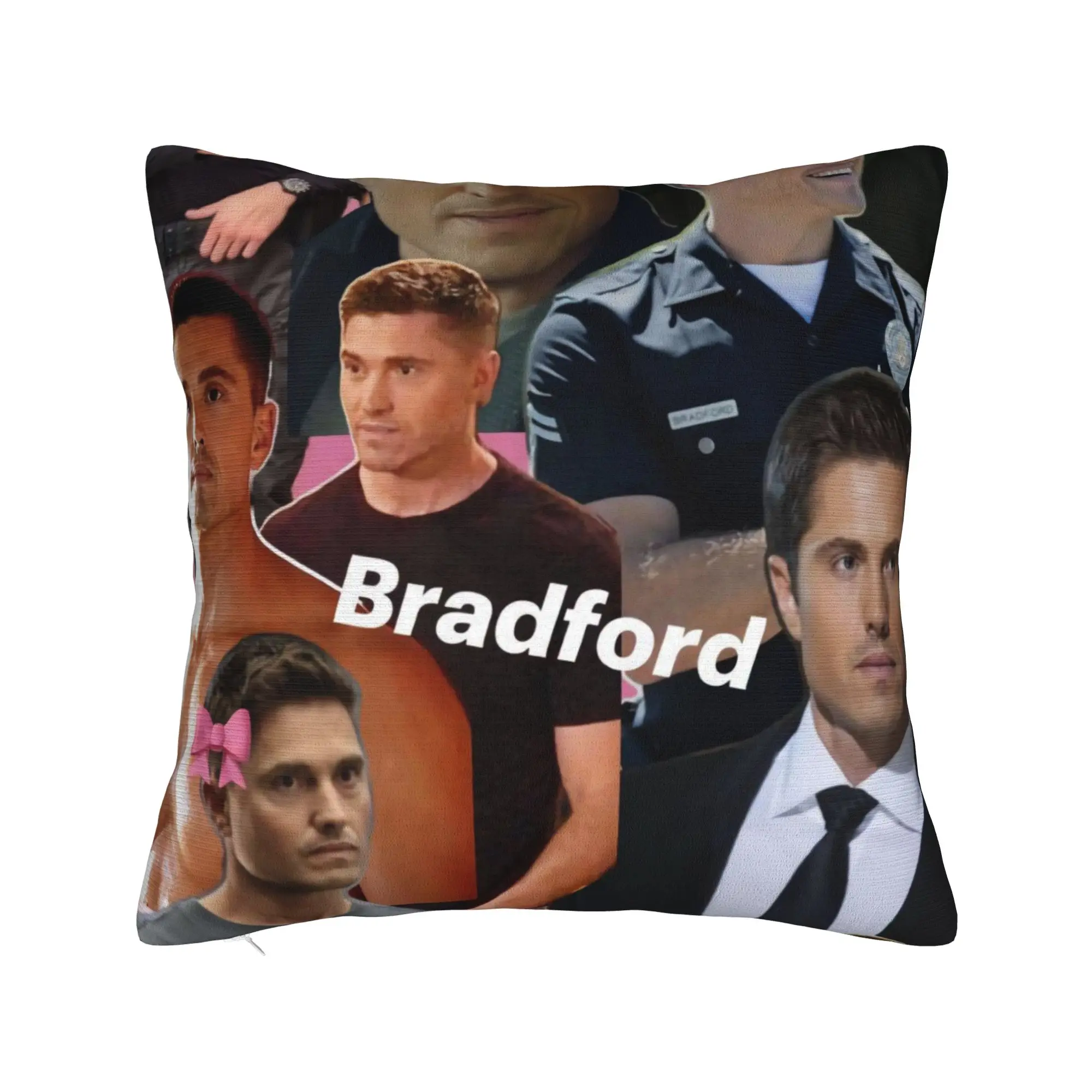 Tim Bradford Collage Pillow Cover  Comfy Cushion Cover Kawaii Pillow Case For Couch Sofa Bedroom