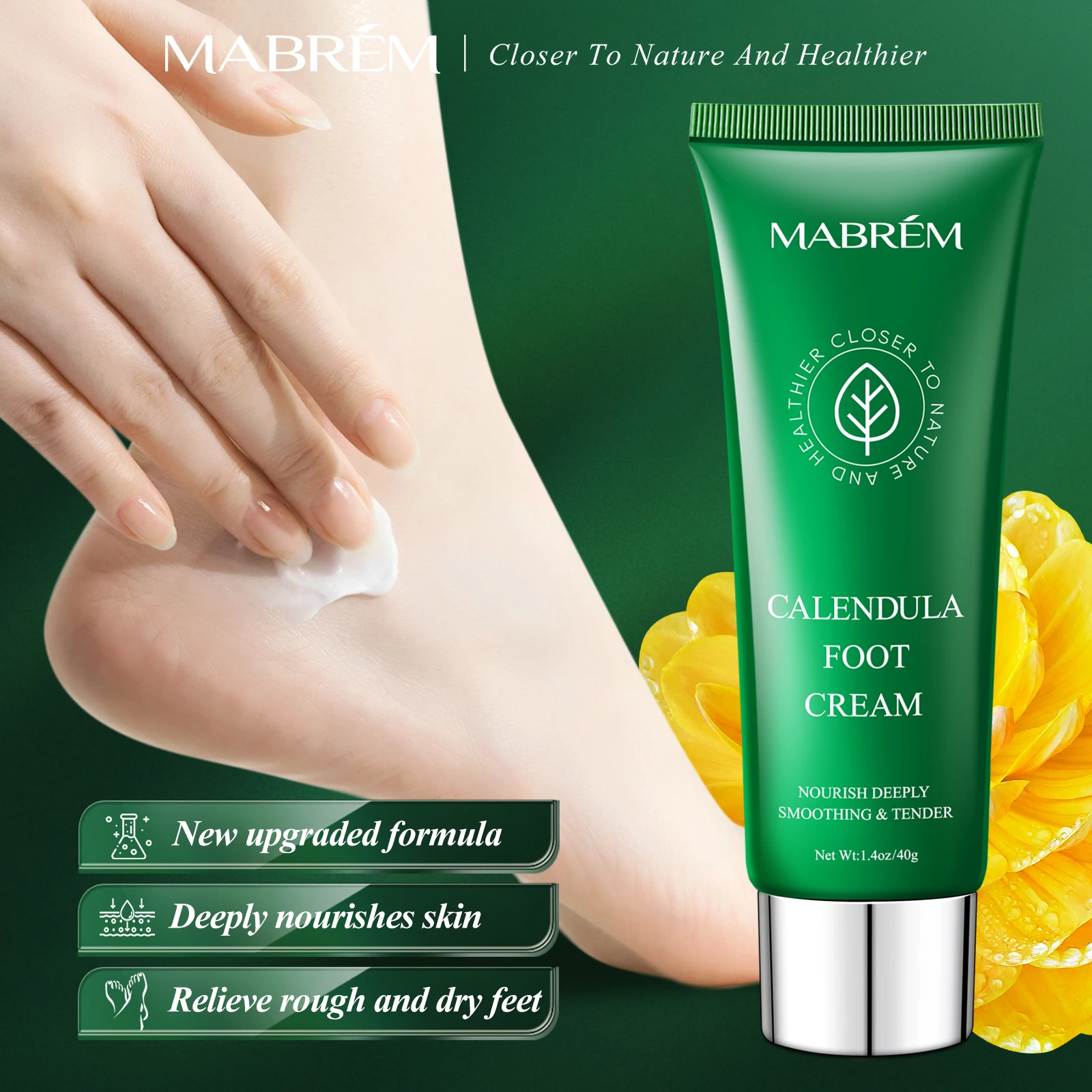 

Calendula Foot Cream Pedicure Beauty Improve Foot Odor Foot Peeling Mask Pedicure Repair Skin Hydration Moisturizing