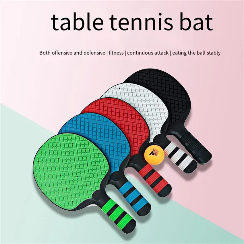 2025 One-piece Molding  Silicone Table Tennis Racket Soft Rubber Material Racket Surface Table Tennis Pad Fpr Children Best Gift