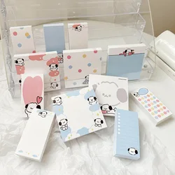 100Pcs Cute Puppy Memo Pad messaggio note carta fai da te Scrapbooking diario Album To Do List Daily Check Planner blocco note cancelleria