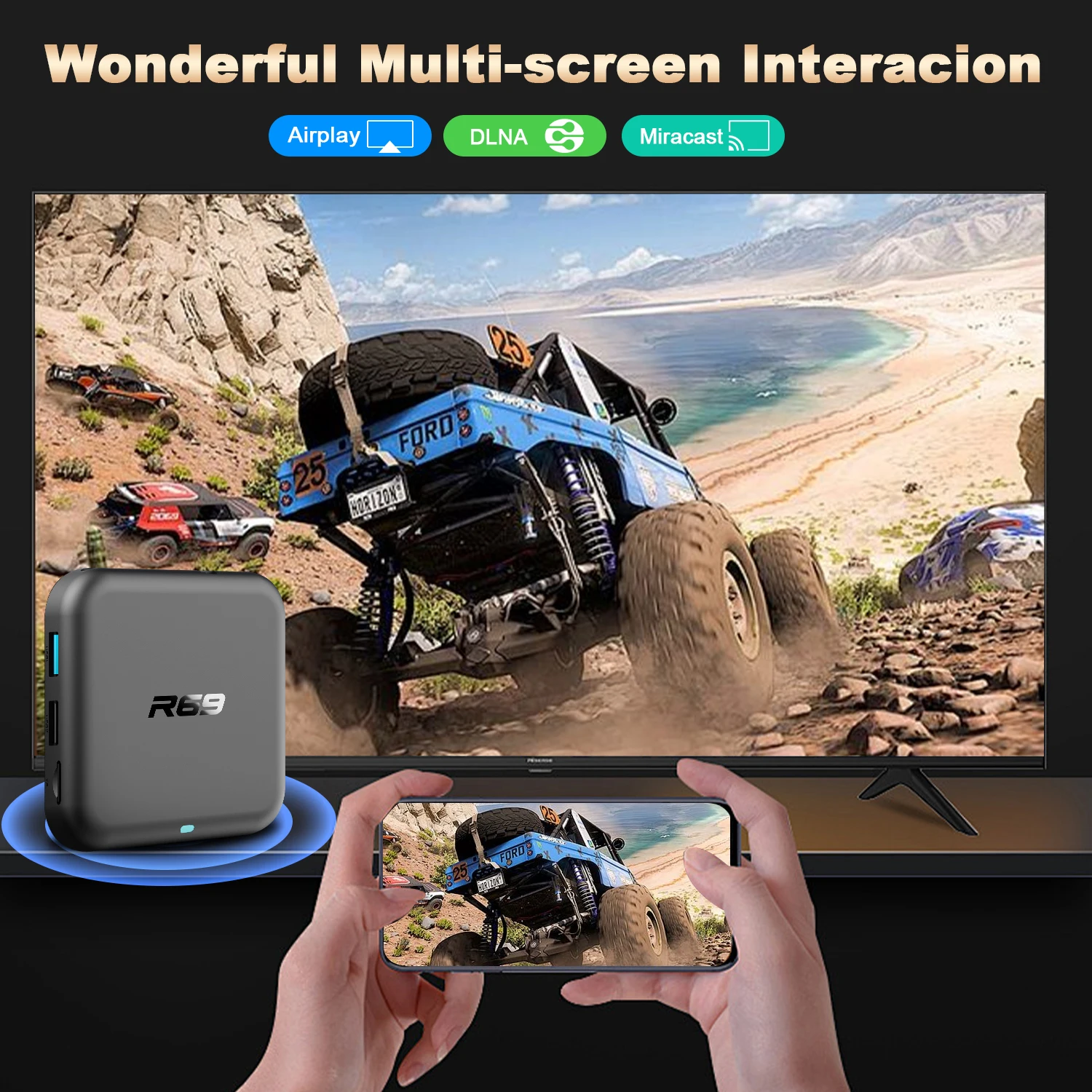 2025 New Global Android 14.0 TV Box R69-1 Support 4K RK3518 Bluetooth 5.0 WIFI 6 RAM 8GB ROM 128GB Multi Language Smart TV BOX