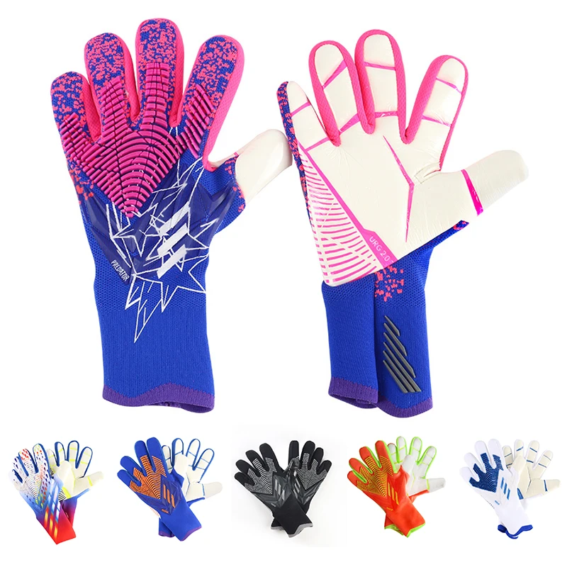 Breathable Spider Latex Soccer Goalie Gloves, All-Weather Finger Protection for Men Women Kids, Match Training