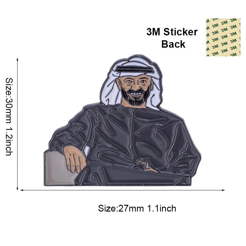 Qatar Mobile Phone 3M Sticker Badge Metal Pin Broooches Pins