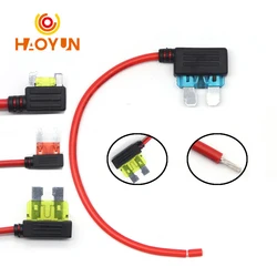【5-1PCS】12V 5A 10A 15A 20A Car Fuse Holder Add-a-circuit TAP Adapter Micro Standard ATM APM Blade MINI Simple Safety Device